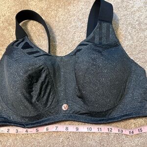 LIVI Active Women's Black Sports Bra 42DD Lane Bryant
